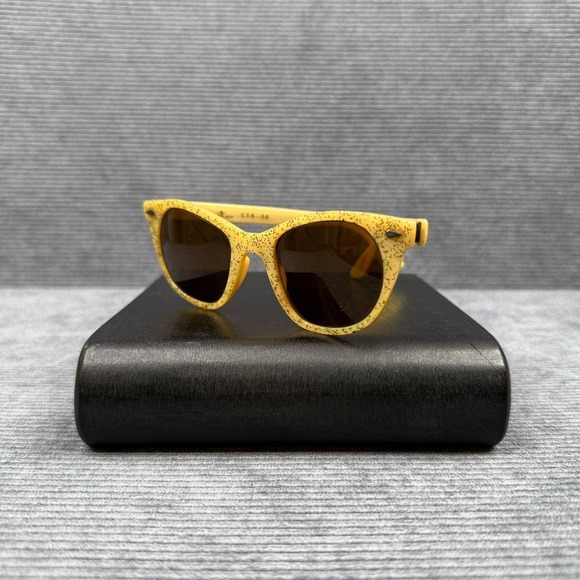 Vintage Cosmetan C14-48 Yellow Speckled Cat Eye Sunglasses Mid Century Modern main image 7